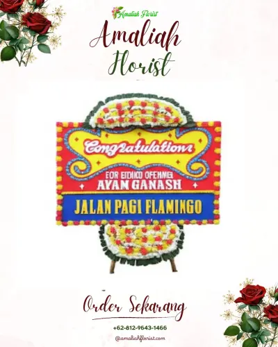 Bunga Papan Congratulation di Sambutan